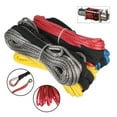 thumbnail image 2 of Towing Rope Winch Cable,1/4'' 50FT/15m Synthetic Fiber String Line 7700Lbs For ATV UTV Off-Road ,Easy to Carry, 2 of 7