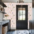 thumbnail image 3 of Peel and Stick Wallpaper 17.7in x 9.8ft Graceful Hummingbirds Cherry Blossoms Pink Elegant Floral Contact Paper Vinyl Self-Adhesive Removable Wall Paper for Bedroom DIY Home Decor Renter Friendly, 3 of 8