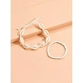 thumbnail image 3 of EOEMY 2Pcs Shell Decor Bracelet Women Bracelet Stackable Bracelet Crafted Jewelry-Default, 3 of 5