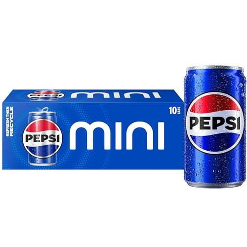 Pepsi Cola Soda Pop Mini Cans 10 ct / 7.5 fl oz - Pack of 2