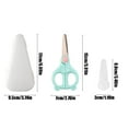thumbnail image 3 of Snmubt Portable Children'S Complementary Scissors With Cover Safe And Convenient For Toddler Food And Kitchen Food-Grade Stainless Steel Easy To Clean (Blue), 3 of 6
