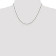 thumbnail image 4 of 14K White Gold Singapore Chain Styles Necklace 1 mm Sparkle 18 inch, 4 of 4