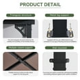 thumbnail image 6 of Sunmthink Outdoor Hardtop Gazebo for Patio 10' x 8', Small Wall-Mounted Lean to Gazebo Pergola with Roof, 6 of 8