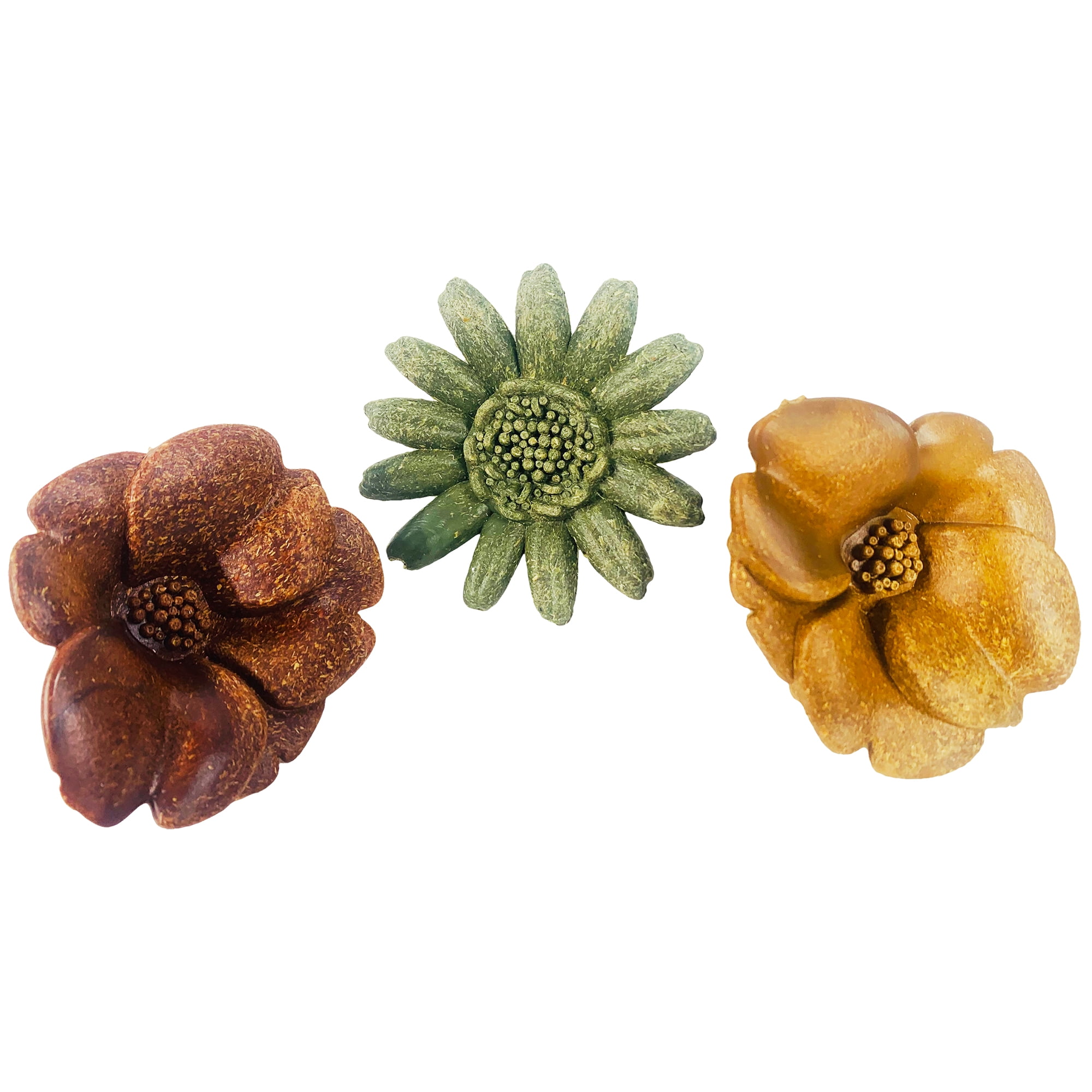 (3 pack) Flower Garden Natural Chews 3 Pack for Small Animals like Rabbits, Hamsters, Guinea Pigs, and More