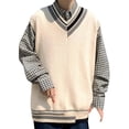 thumbnail image 1 of Gilet Tricoté Japonais Mode Sans Manches pour Femmes Printemps Automne Décontracté Extensible Confortable Léger, 1 of 8