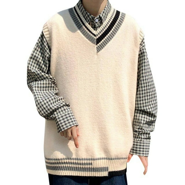 Gilet Tricoté Japonais Mode Femme Sans Manches Vêtement Extérieur Printemps Automne Décontracté Superposition Extensible Confortable Léger