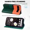 thumbnail image 2 of Cute Cartoon Wallet Phone Case for Google Pixel 7a with Card Holder Soft PU Leather Kickstand Cover for Men and Women Magnetic Shockproof Protective with Lanyard for Google Pixel 7a, Darkgreen, 2 of 9