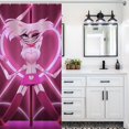 thumbnail image 5 of Hazbin Hotel Angel Dust Shower Curtain Waterproof Polyester Fabric Bathroom Curtain Decorative Set with 12 Hooks, 5 of 7