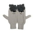 thumbnail image 5 of CUZIBR Snow Gloves Soft Knitted Mittens Cute Animal Fuzzy Character Shape Thermal Soft Comfy Glove For Cold Weather, 5 of 6