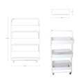 thumbnail image 2 of Carrito de almacenamiento ilios innova organizador Con ruedas Multiusos blanco, 2 of 9