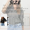 thumbnail image 3 of Comdrip Denim Button Down Shirt Women, Women's Autumn Solid Color Casual Collar Single Breasted Long Sleeve Denim Shirt Jean Shirts for Women Denim Light Blue 2XL, 3 of 6