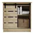 thumbnail image 3 of Castle Place Farmhouse Sideboard Buffet Cabinet, Light Oak, 3 of 7