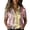 Pink, variant on Women's Retro Shirt Women's Satin Printed Short Sleeved Shirt Vacation Style Shirt
