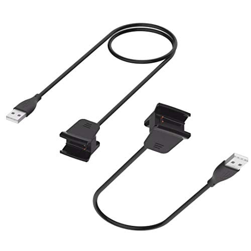 2 Pack Replacement USB Charger Charging Cable Cord 1Ft For Fitbit Alta HR 