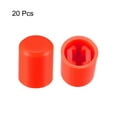 thumbnail image 2 of 20 Pcs 3.1mm Hole Dia Plastic Push Button Tactile Switch Caps Cover Keycaps Protector Red for 6x6 Micro Switch, 2 of 3