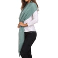 thumbnail image 4 of Grecia Women's Solid Long Extra Soft Textured Winter Scarf, 4 of 6