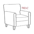 thumbnail image 4 of Southern Home Furnishings Chit Chat Domino Accent Chair in White Finish, 4 of 4