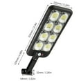 thumbnail image 3 of Hwkond Solar Light Outdoors Solar Street Lights Outdoor Solar Parking Lights Wireless Motion Sensor Solar Security Wall Light With 3 Modes For Garden Street Yard on Clearance, 3 of 8