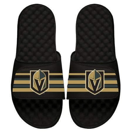 

Youth ISlide Black Vegas Golden Knights Stripe Logo Slide Sandals
