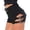 Black, variant on TINZ Women's High Waisted Stretchy Denim Shorts Summer Jeans Shorts Leather Shorts for Women Spandex Shorts with Pockets Women
