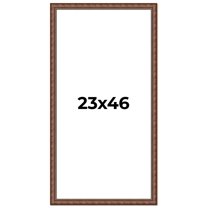 23x46 Dark Brown Bamboo Real Wood Picture Frame Width 1.5 inches | Interior Frame Depth 0.5 inches