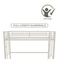 thumbnail image 3 of Your Zone Brittain Twin Metal Loft Bed, Off White, 3 of 18