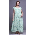 thumbnail image 3 of Bimba Printed Womens Nightgown LadiesÂ&nbsp;NightwearÂ&nbsp;Nursing Dress Rayon Sleepwear, 3 of 4
