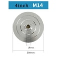thumbnail image 1 of Bgsha Coussinet de Polissage 4 Pouces Base en Aluminium Support de Support M14 M10 M16, 1 of 9