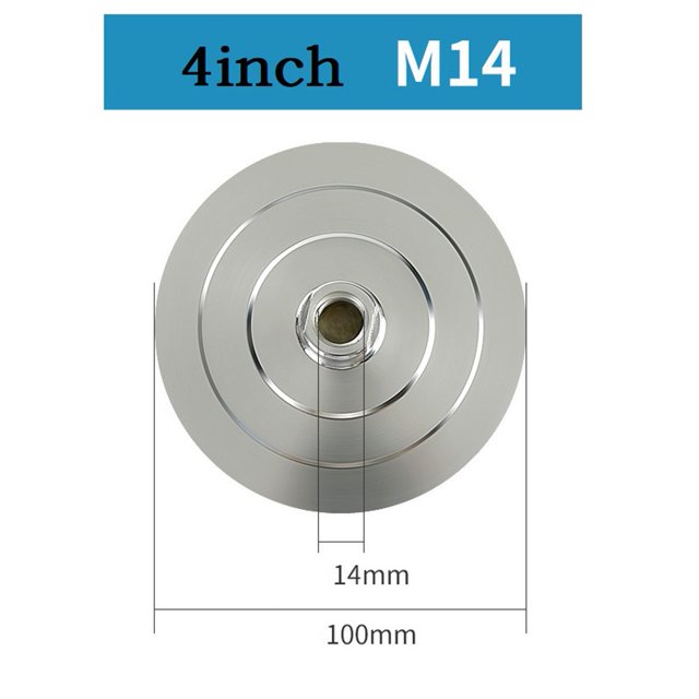 Bgsha Coussinet de Polissage 4 Pouces Base en Aluminium Support de Support M14 M10 M16