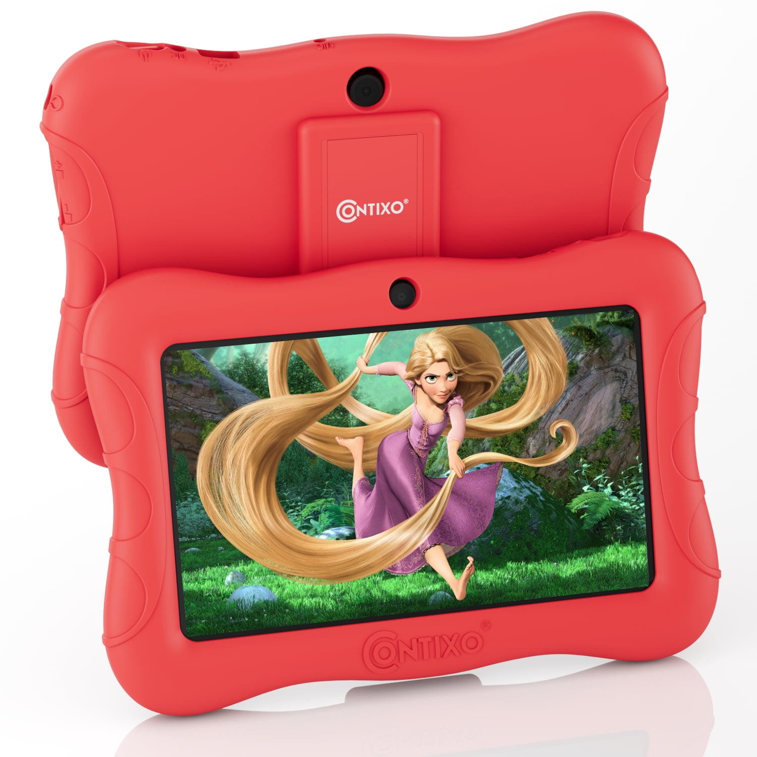 Contixo Kids Tablet with over $150 value of pre-installed Teacher Approved Apps, Android, 7", 32GB Storage, Learning Tablet with Parental Control, Kid-Proof Protective Case, age 3-8, V9-3-32-Red