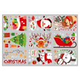 thumbnail image 1 of Calcomanías impresas de doble cara de Navidad, pegatina electrostática para fiesta de Navidad, decoración de puerta y ventana del hogar, pegatina de Pvc, 9 Uds., 1 of 1