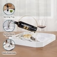 thumbnail image 4 of Convenience Concepts Palm Beach Geometric Decorative Serving Tray, White, 4 of 5