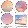 thumbnail image 4 of Designart "Skies Like Cotton Candy I" Oversized Landscapes Framed Wall Art - Traditional Pink Sky Entryway Framed Wall Art Print, 4 of 7