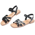 thumbnail image 2 of Ataiwee Women's Flat Slide Sandals - Casual Comfortable Criss Cross Squsre Toe Flat Summer Sandals., 2 of 6