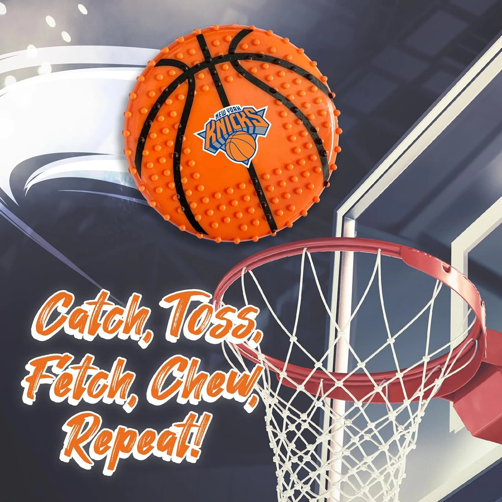 Pets First NBA Hard-Nylon Toy Flavored Dog Chew Toys for Aggressive Chewers