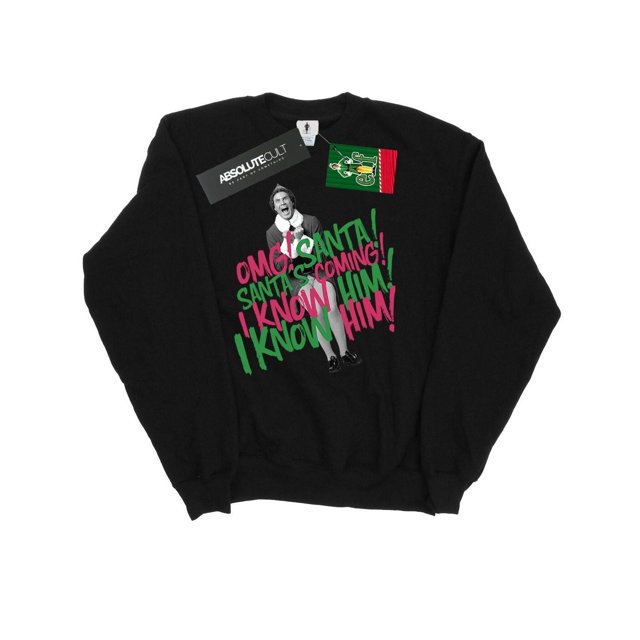 Elf Mens Santa's Coming Sweatshirt