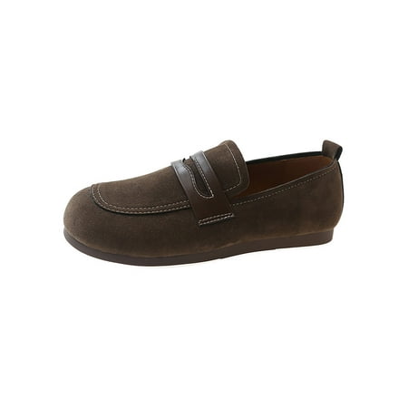 

Ritualay Women s Loafers Non-slip Flats Comfort Flat Shoes Breathable Lightweight Casual Shoe Work Walking Slip On Moccasins Khaki 7.5
