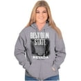 thumbnail image 4 of Nevada Best Dam State Hoover NV Unisex Fleece Graphic Zip Up Hoodie Brisco Brands 2X, 4 of 5