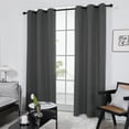 thumbnail image 3 of Deconovo Thermal Insulated Blackout Curtains 72 inches Long in 2 Pack, Grommet Curtain Panels for Living Room, 38" x 72", Dark Gray, 3 of 11