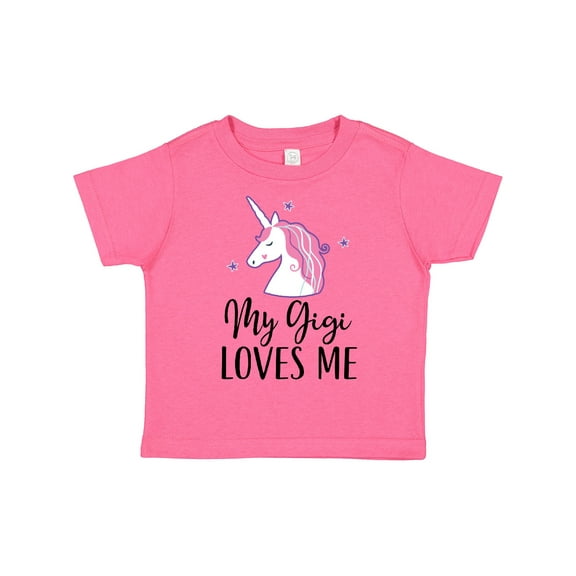 Inktastic My Gigi Loves Me Unicorn Girls Girls Toddler T-Shirt