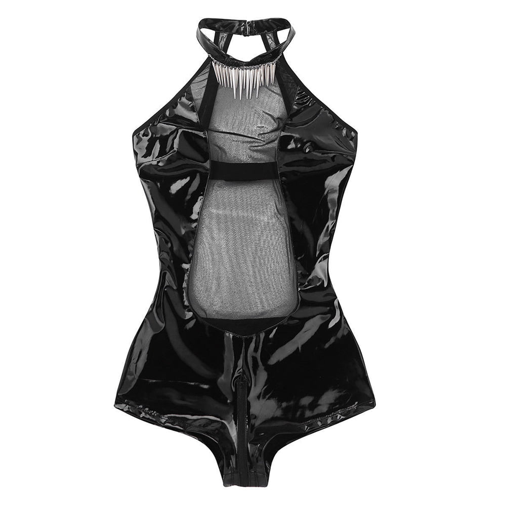 Sexy Lingerie Underclothes Bodycon Bodysuit Underwear Latex Costume ...