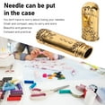 thumbnail image 3 of Vintage  Kit, Engraved Stereoscopic Pattern Needle Storage Holder For DIY Sewing, 3 of 8