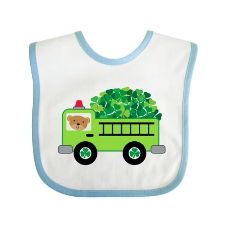

Inktastic Irish St Patricks Day Fire Truck Gift Baby Boy or Baby Girl Bib