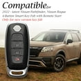 thumbnail image 5 of Vitodeco Genuine Leather Smart Key Fob Case Compatible with Nissan Sentra, Versa, Rogue, Pathfinder, Murano, Kicks, Ariya, Armada (Remote Start Button, Brown), 5 of 5