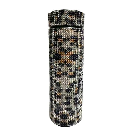 

TFDZ Hot Coffee Cups Drinking Cups Diamond Thermo Bottle 500ml Water Bottle Stainless Steel Smart Vacuum Flask 1x C
