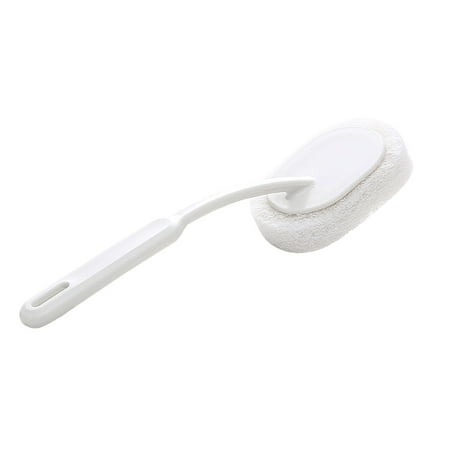 

5PCS Sponge Brush Long Handle Bathroom Washing Tool Kitchen Sink Scrubber for Pot Pan Tile Bathtub White