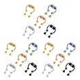 thumbnail image 2 of Guardurnaity 5 pares de anillos pequeños para la nariz que no perforan Tragus Stud Lodestone moda estilo punk tendencia joyería del cuerpo accesorios de aro Type8 NO8 Guardurnaity CBP373260, 2 of 6