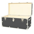 thumbnail image 2 of Rhino Trunk & Case XXL Leather Embossed Vinyl Trunk, College, Home & Office Storage 36"x18"x18" (Slate), 2 of 5