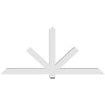 thumbnail image 4 of 72"W x 33"H x 4"D x 4"F, 11/12 Pitch, Kennewick Architectural Grade PVC Gable Bracket, 4 of 8
