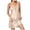 Gold, variant on Silk Nightgowns for Women V Neck Night Gown Sleeveless Sleep Dress Racerback Chemise Cooling Sleepwear